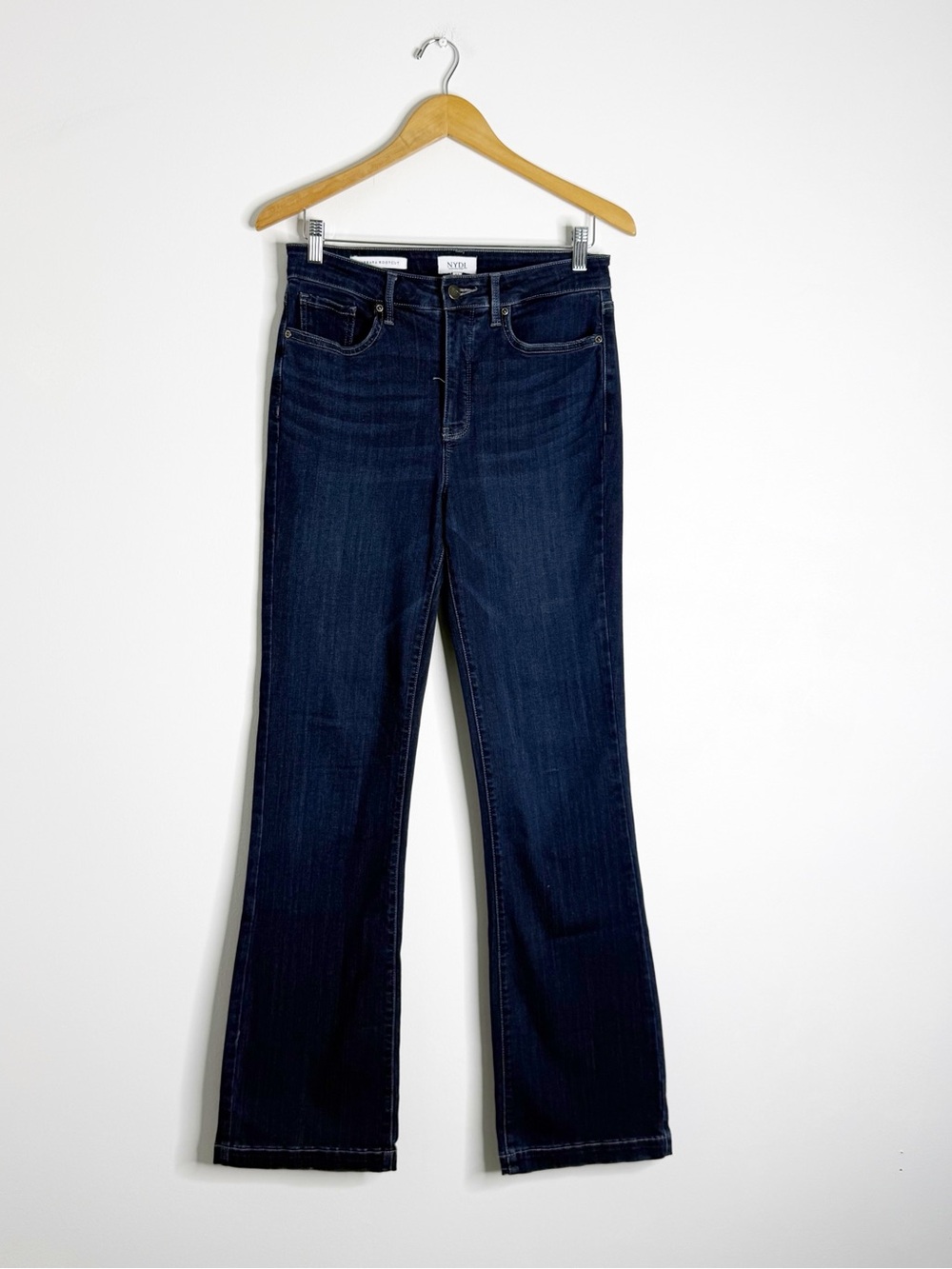 NYDJ Barbara Bootcut Jeans Size 6 Tall Dark Wash Lift Tuck Sure Stretch